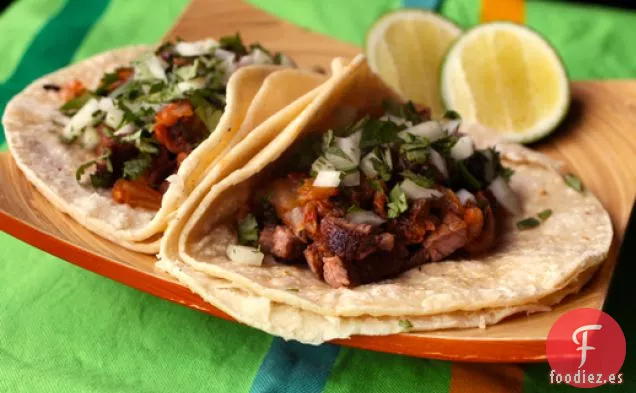 Tacos Asada de Carne Marinada Ponzu