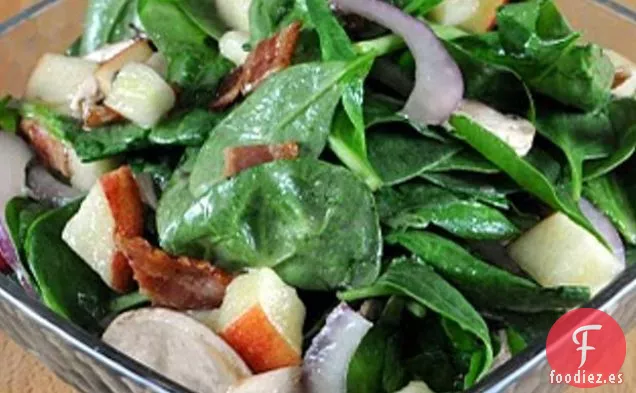Ensalada De Espinacas Con Vinagreta De Arce Y dijon