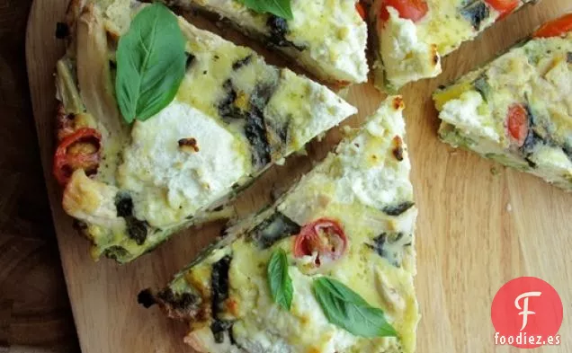 Frittata de Pollo, Verduras y Requesón