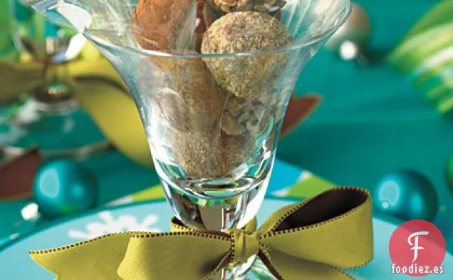 Trufas de Manteca de Cacahuete y Cacao