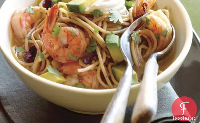 Sopa Seca de Camarones, Chile Ancho y Pasta (Sopa seca de Camarones y Fideos)