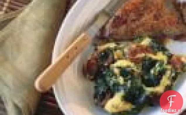 Revuelto De Chorizo Y Espinacas