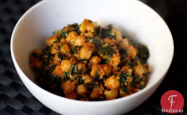 Cena Esta noche: Espinacas Marroquíes y Garbanzos