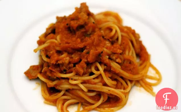 Cena de Esta Noche: Espaguetis a la Barbacoa