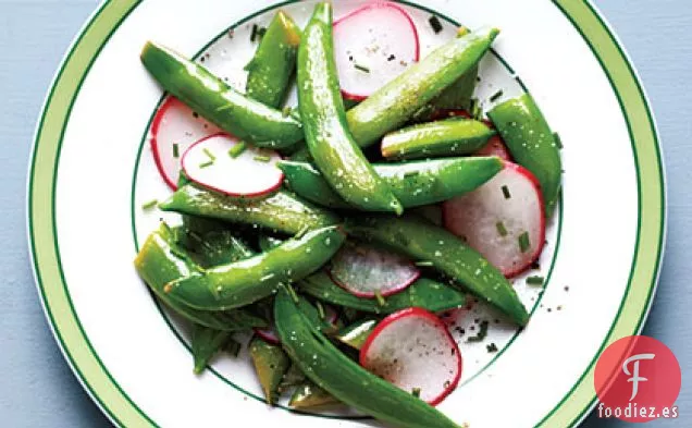 Salteado de Guisantes y Rábanos a presión