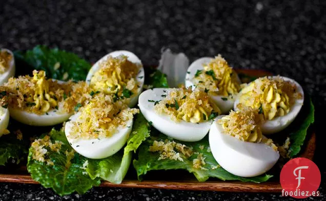 Ensalada César Huevos Rellenos