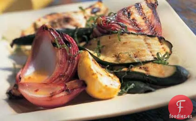 Ensalada de Calabacín y Calabaza de Verano a la Parrilla con Aderezo Cítrico