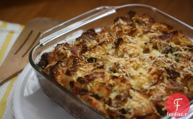 Estratos De Espinacas Con Salvia Y Gruyere