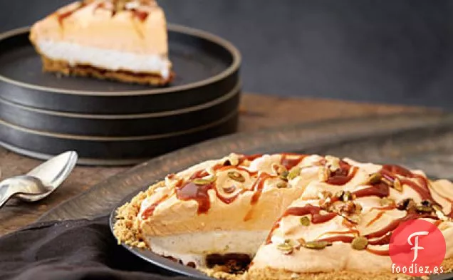 Pastel de Helado de Caramelo de Calabaza