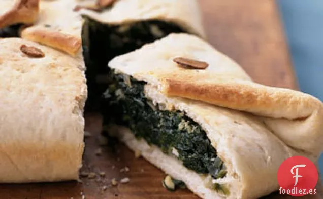Cazuela de Calzone de Espinacas y Queso Feta