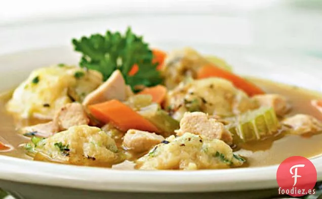 Pollo con Hierbas y Albóndigas