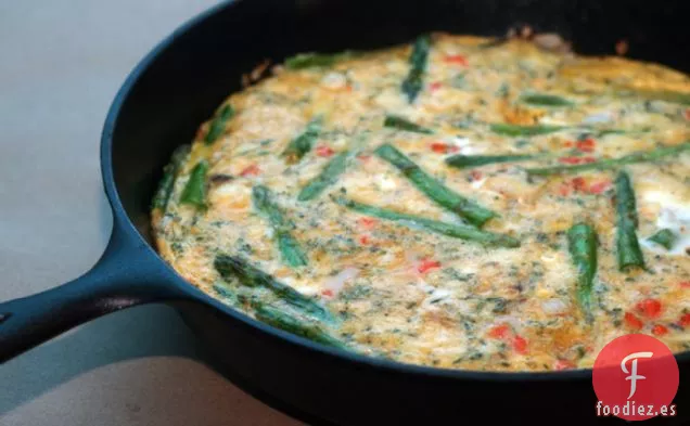 Frittata de Espárragos, Lox y Stilton