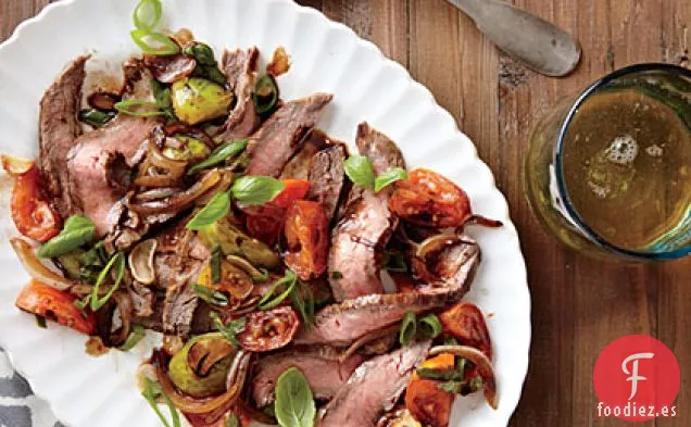 Filete de Costado con Salsa Balsámica de Tomate