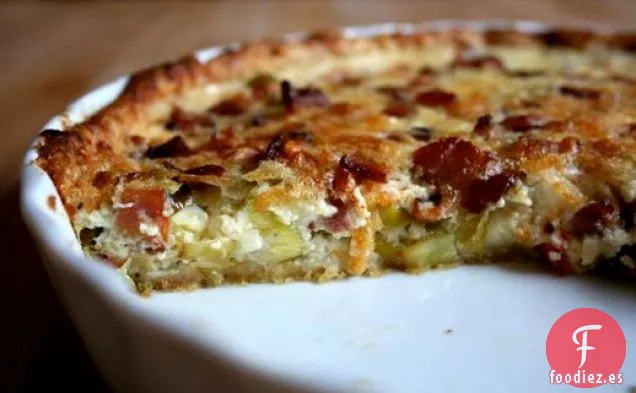 Almuerzo dominical: Quiche de Tocino, Puerro y Tomate
