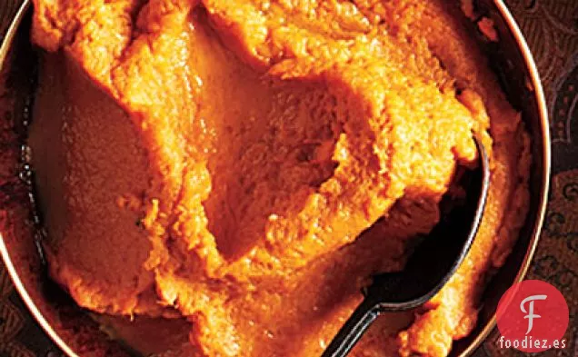 Puré de Batatas Bourbon Con Mantequilla Dorada