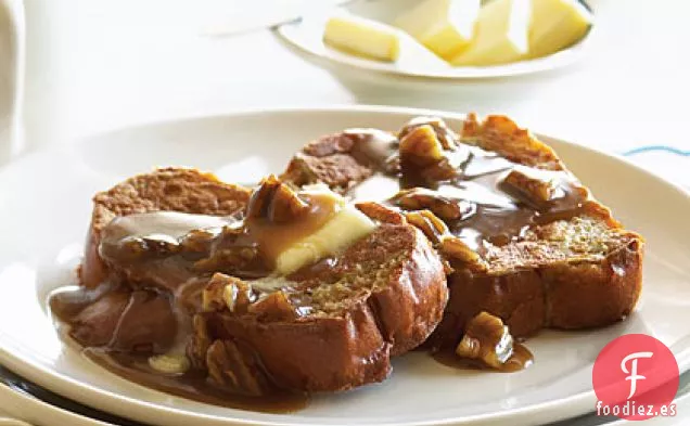 Tostadas Francesas de Caramelo con Nueces