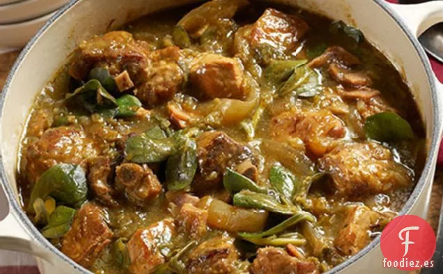Cerdo y Verdolaga en Salsa Verde Picante