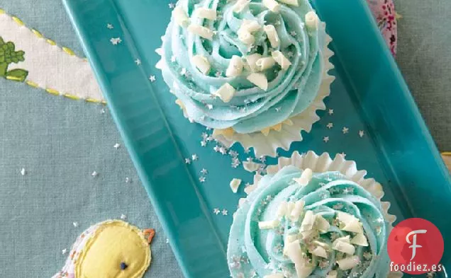 Cupcakes Morados y Dorados Vivos del Amor
