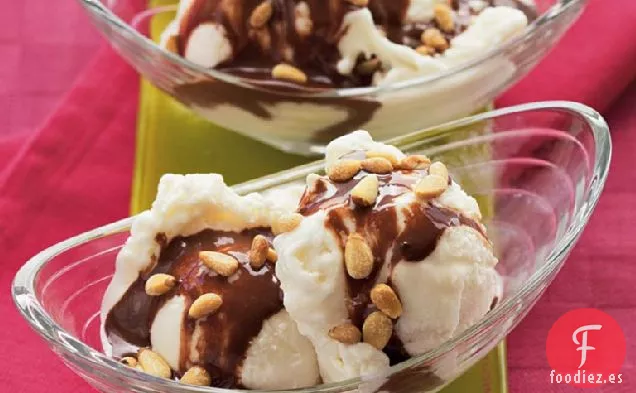Helado de Chocolate Caliente Mexicano