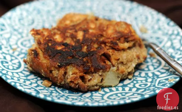 Matzo Brei Con Pera Y Cerezas Ácidas Secas