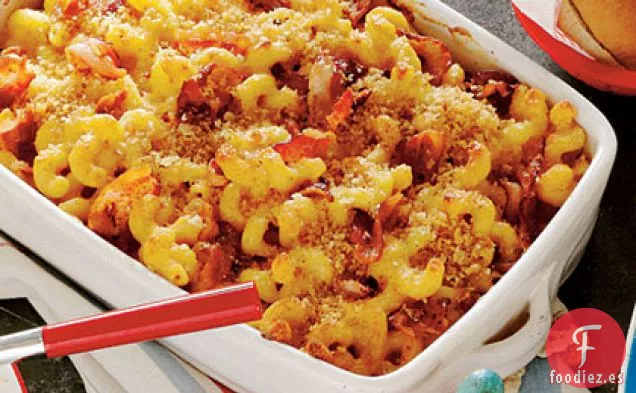 Macarrones de Chipotle y Tocino con queso