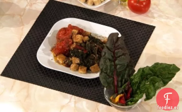 Receta de Acelgas Arcoíris