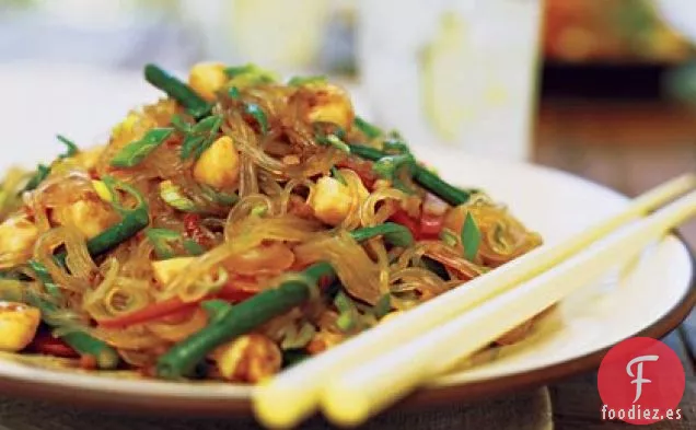 Ensalada de Fideos con Hilo de Frijoles y Vieira Picante