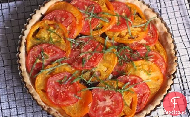 Martes Sin Gluten: Tarta de Tomate con Corteza de Parmesano y Romero