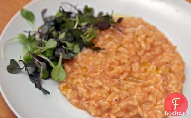 Cena de esta Noche: Risotto de Tomate Asado con Mozzarella Fresca