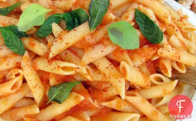 Francés en un instante: Penne con Piment d'Espelette