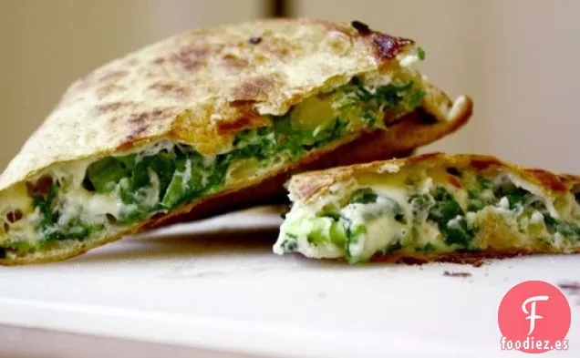 Cocinar el Libro: Quesadilla de Pastel de Espinacas