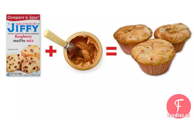 Muffins de PB&J Súper Fáciles