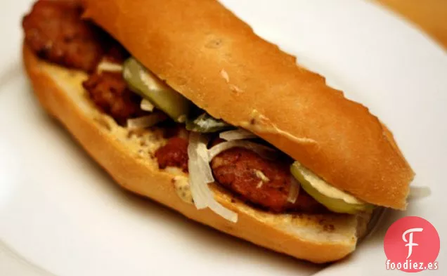 Cena Esta Noche: Creolaise de Andouille Po' Boy '