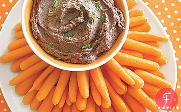 Salsa de Frijoles Negros con Zanahorias Pequeñas