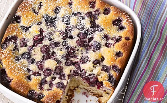 Pastel de Limón y Arándanos