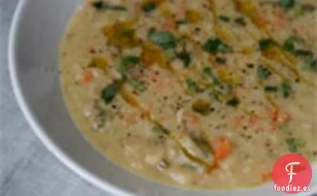 Cena de esta noche: Sopa de Estragón y Frijoles Blancos