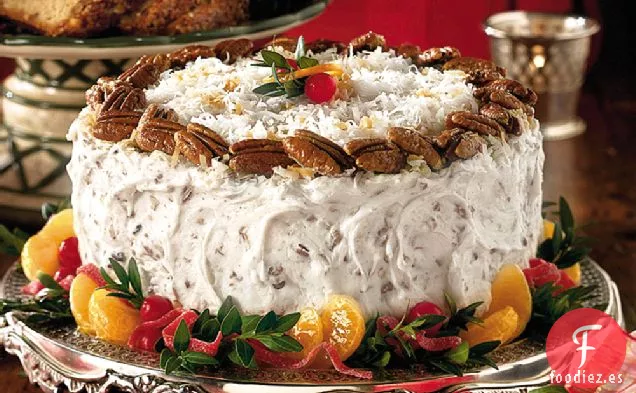 Pastel de Crema Italiana de Naranja Fresca