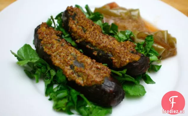 Cena de esta Noche: Ensalada de Salchichas a la Parrilla con Compota de Manzana Rápida y Berros