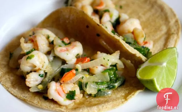 Tacos de Camarones al Mojo de Ajo