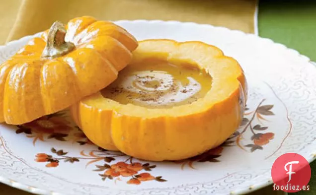 Sopa de Calabaza y Manzana