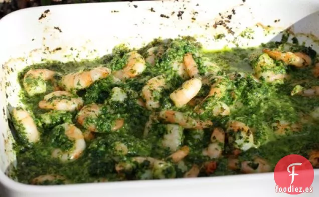 Camarones con Salsa Verde