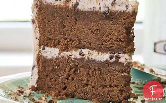 Glaseado de Crema de Mantequilla con Chispas de Chocolate y Menta