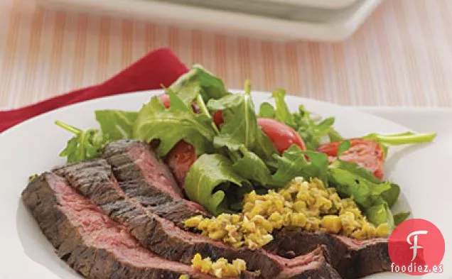 Filete de Falda con Tapenade de Oliva Verde