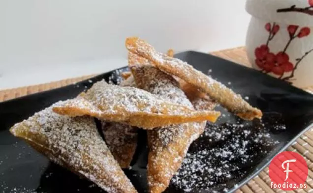 Wontons Crujientes de Chocolate Frito