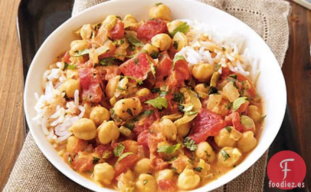 Garbanzos en Caldo de Coco al Curry