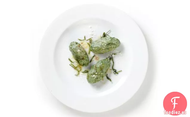 Malfatti De Acelga Con Mantequilla De Salvia Marrón