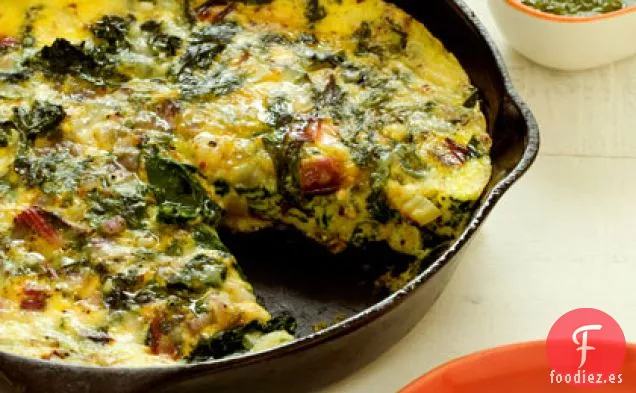 Frittata con Ricotta y Verduras Mixtas