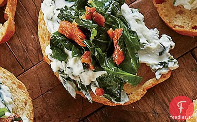 Crostini de Jamón y Verduras