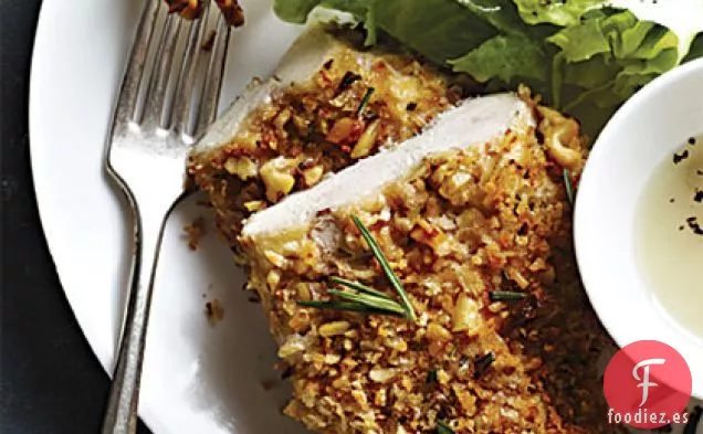 Pollo Frito al Horno con Nueces y Romero