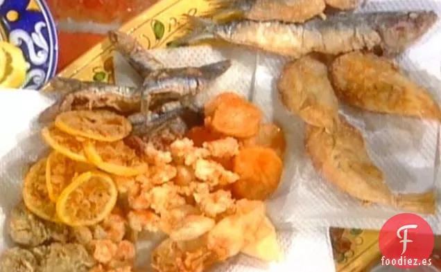 Gran Fritto di Pesce (Alevines mixtos de pescado)